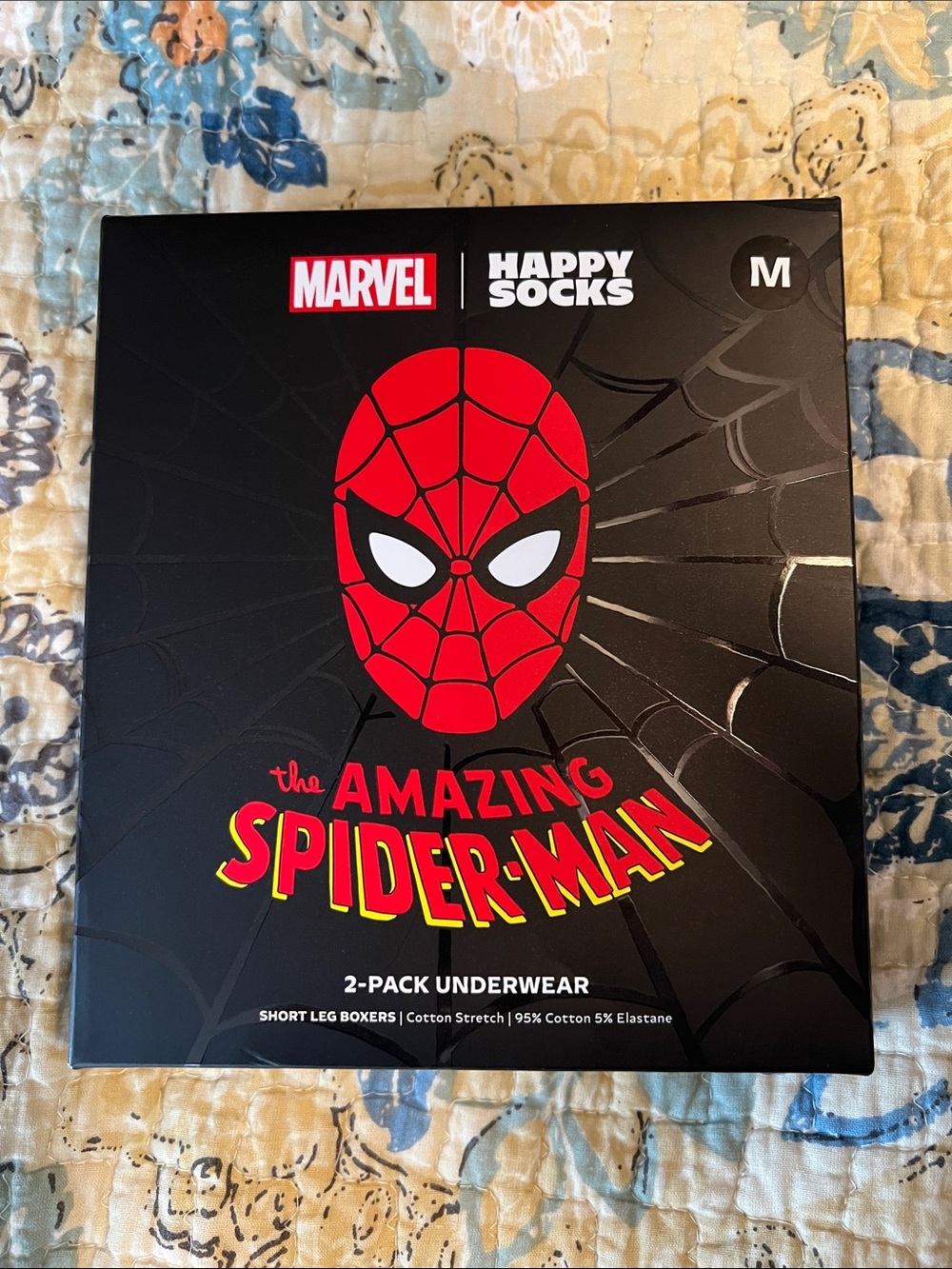 Happy Socks Marvel The Amazing Spider-Man 2-Pack Boxers - Size M